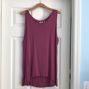LOGO Layers dark rose/mauve tunic tank top size XL